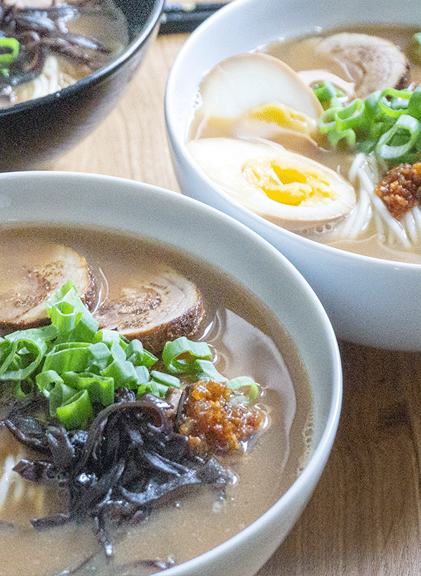 bols de ramen tonkotsu