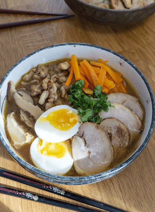 miso ramen au poulet